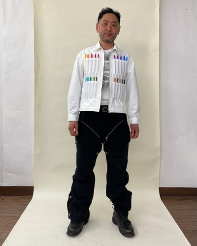 PEN JACKETS WHITE UN-DYED-EGNARTS-APOC STORE