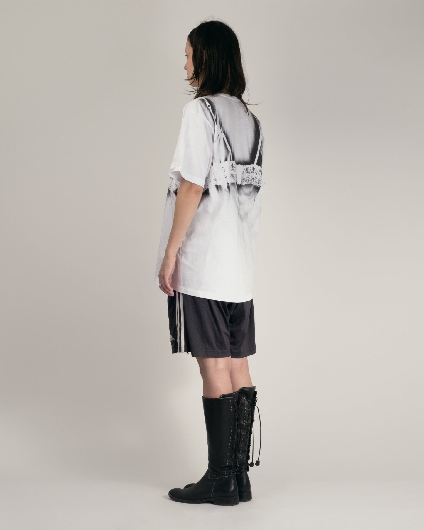 Bra T-shirt white-Kenza Iatrides-APOC STORE