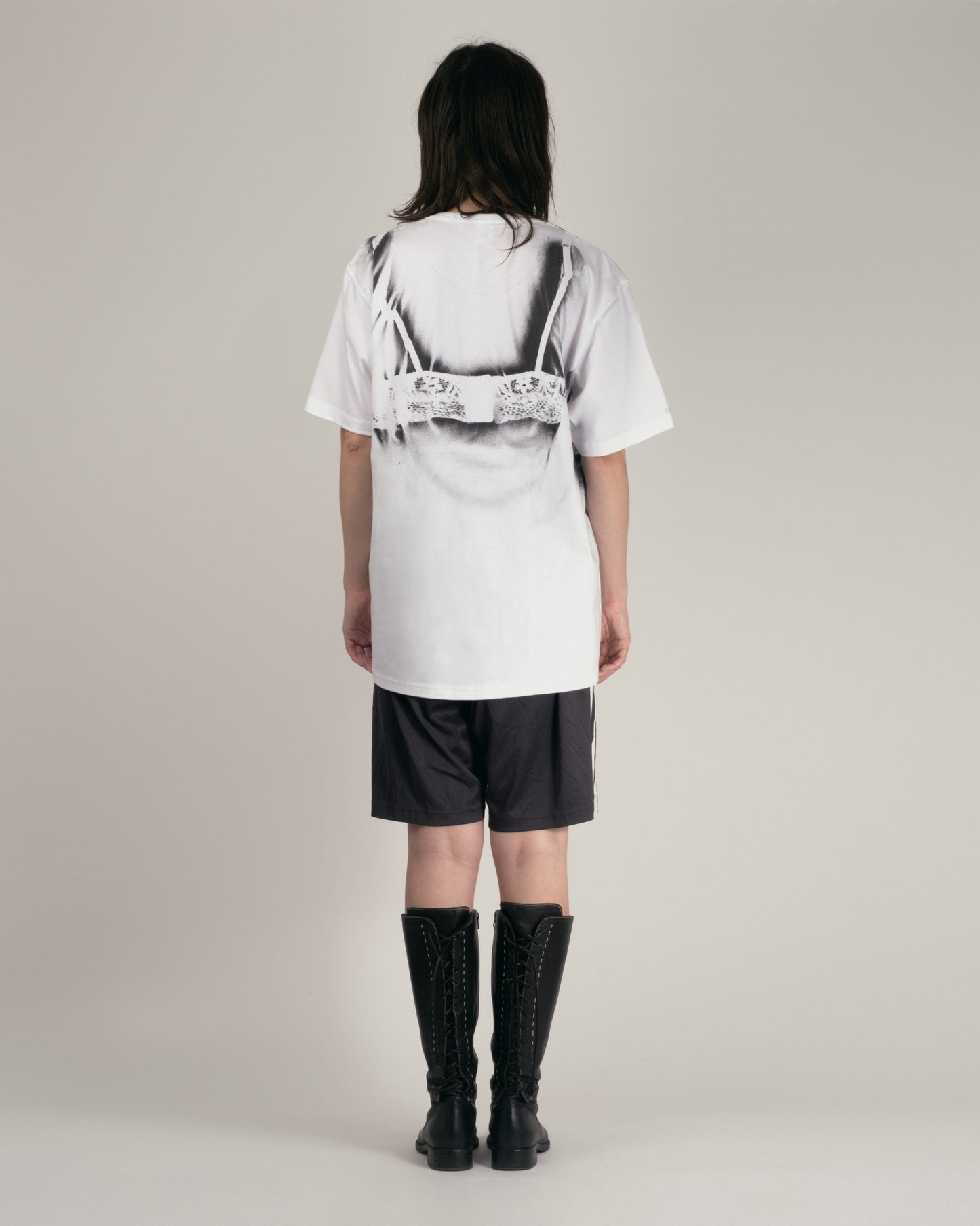 Bra T-shirt white-Kenza Iatrides-APOC STORE