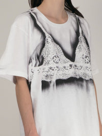 Bra T-shirt white-Kenza Iatrides-APOC STORE