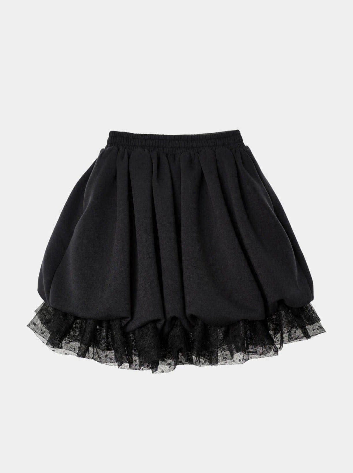 JERSEY BALLOON SHAH SKIRT BLACK-SAENGIN STUDIOS-APOC STORE