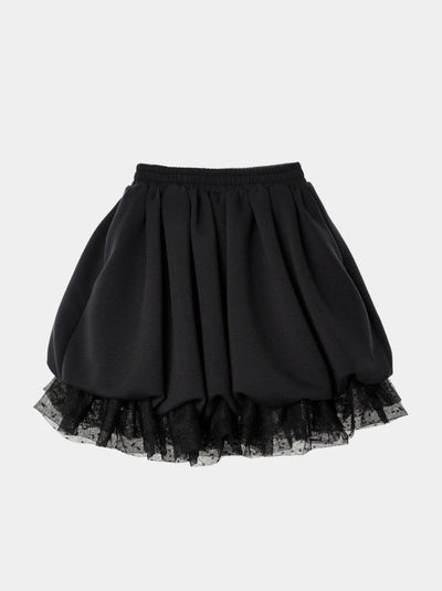 JERSEY BALLOON SHAH SKIRT BLACK-SAENGIN STUDIOS-APOC STORE