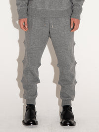 Spiked Jogger Trousers Grey-Woojun Jang-APOC STORE