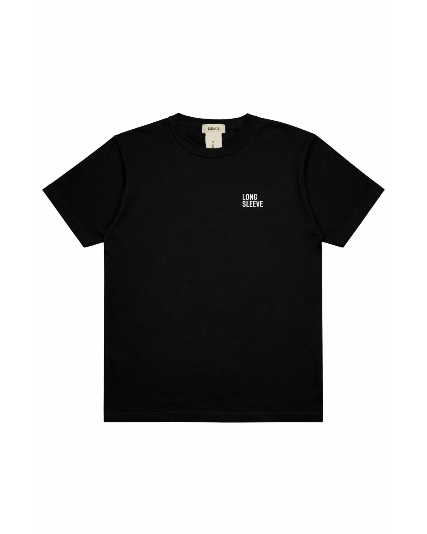 Long Sleeve Logo Short Sleeve (Black)-EGNARTS-APOC STORE