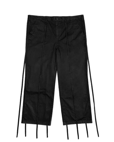 ADJUSTABLE COTTON PANTS BLACK-EGNARTS-APOC STORE
