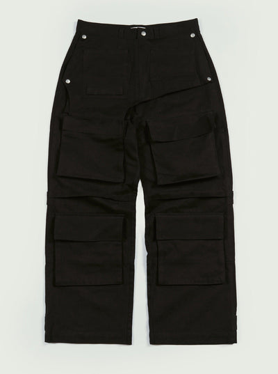 Changeable Pocket Pants Black-EGNARTS-APOC STORE