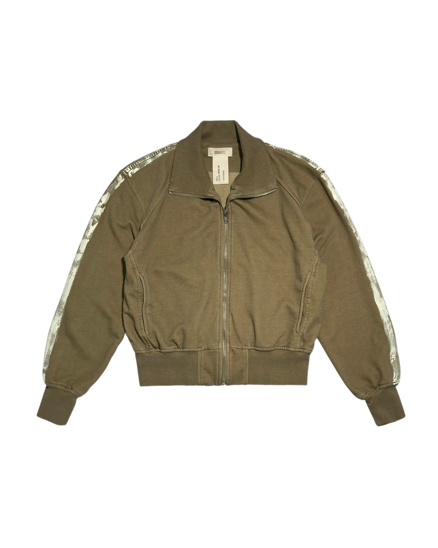 Painted Track Zip-up (Beige)-EGNARTS-APOC STORE