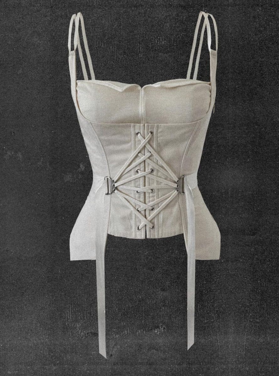 FAN LACED BUSTIER-Marina Eerrie-APOC STORE