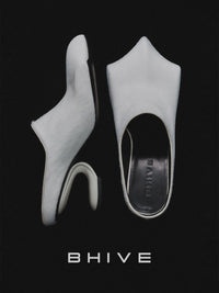 Drago Mules White Unshaved-BHIVE-APOC STORE