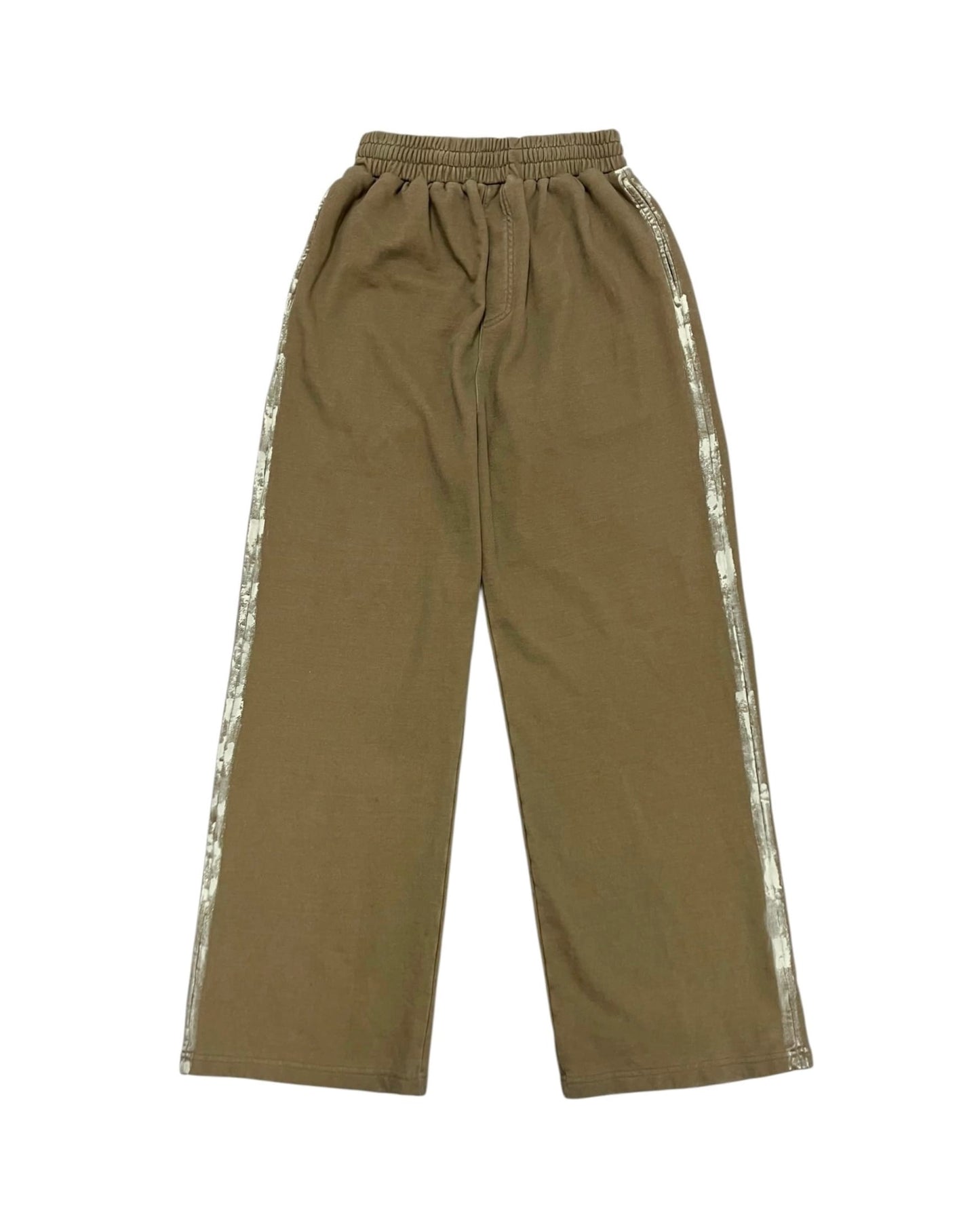 Painted Track Pants (Beige)-EGNARTS-APOC STORE