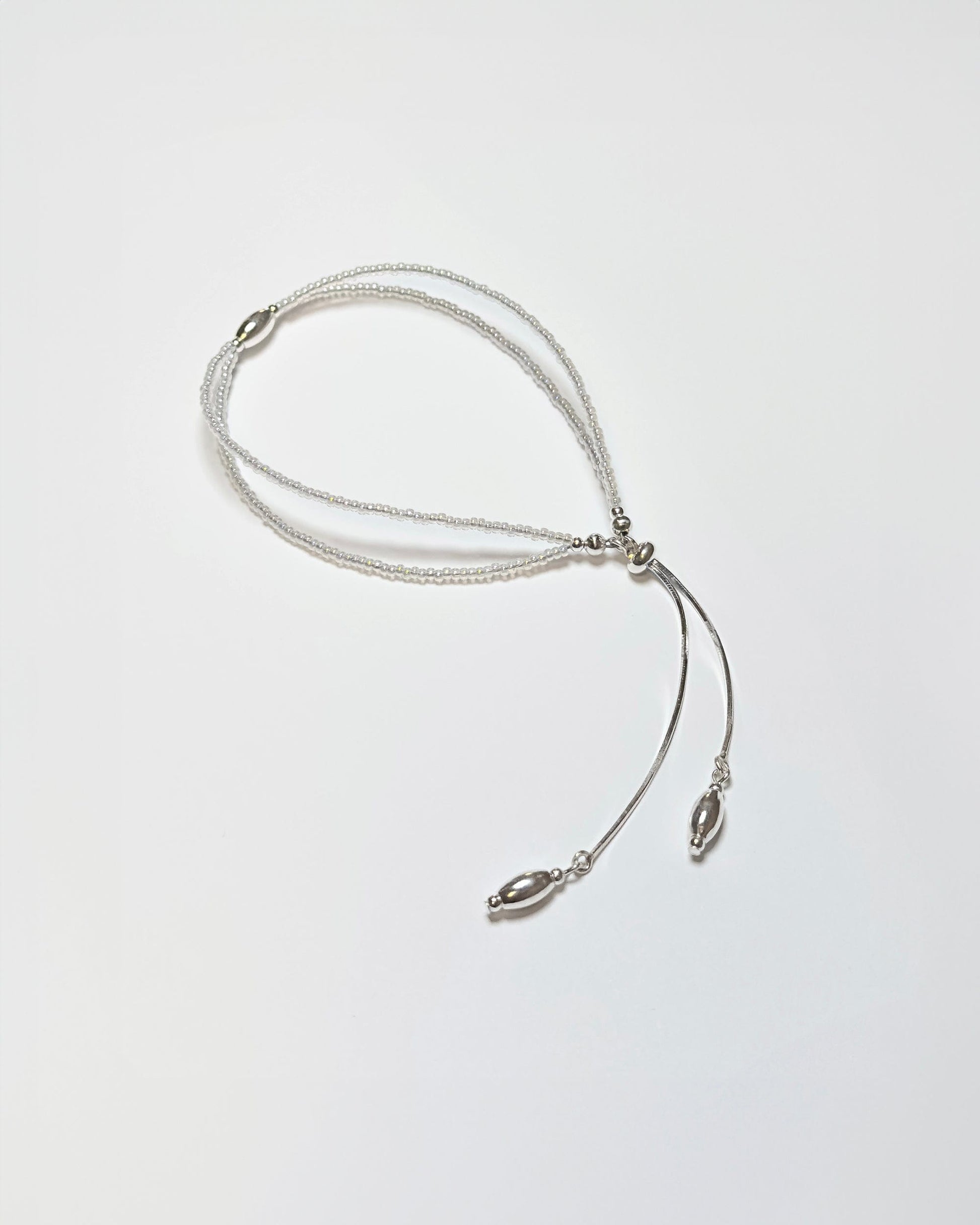 Silver tassel bracelet 06-Jaekim-APOC STORE