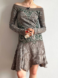 1 OF 1 GREEN HEART DRESS-Anna Castellano-APOC STORE