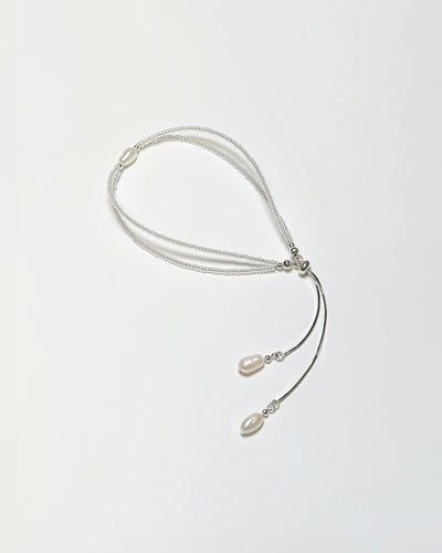 Pearl tassel bracelet 06-Jaekim-APOC STORE