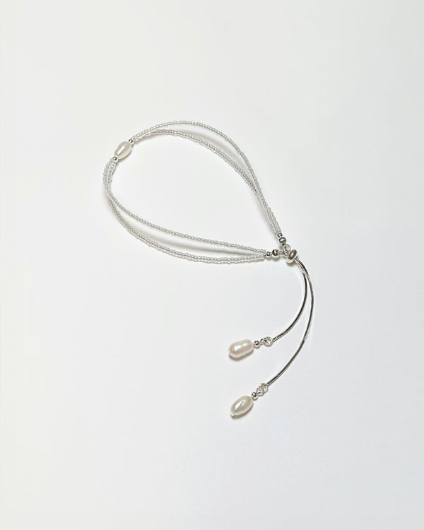 Pearl tassel bracelet 06-Jaekim-APOC STORE