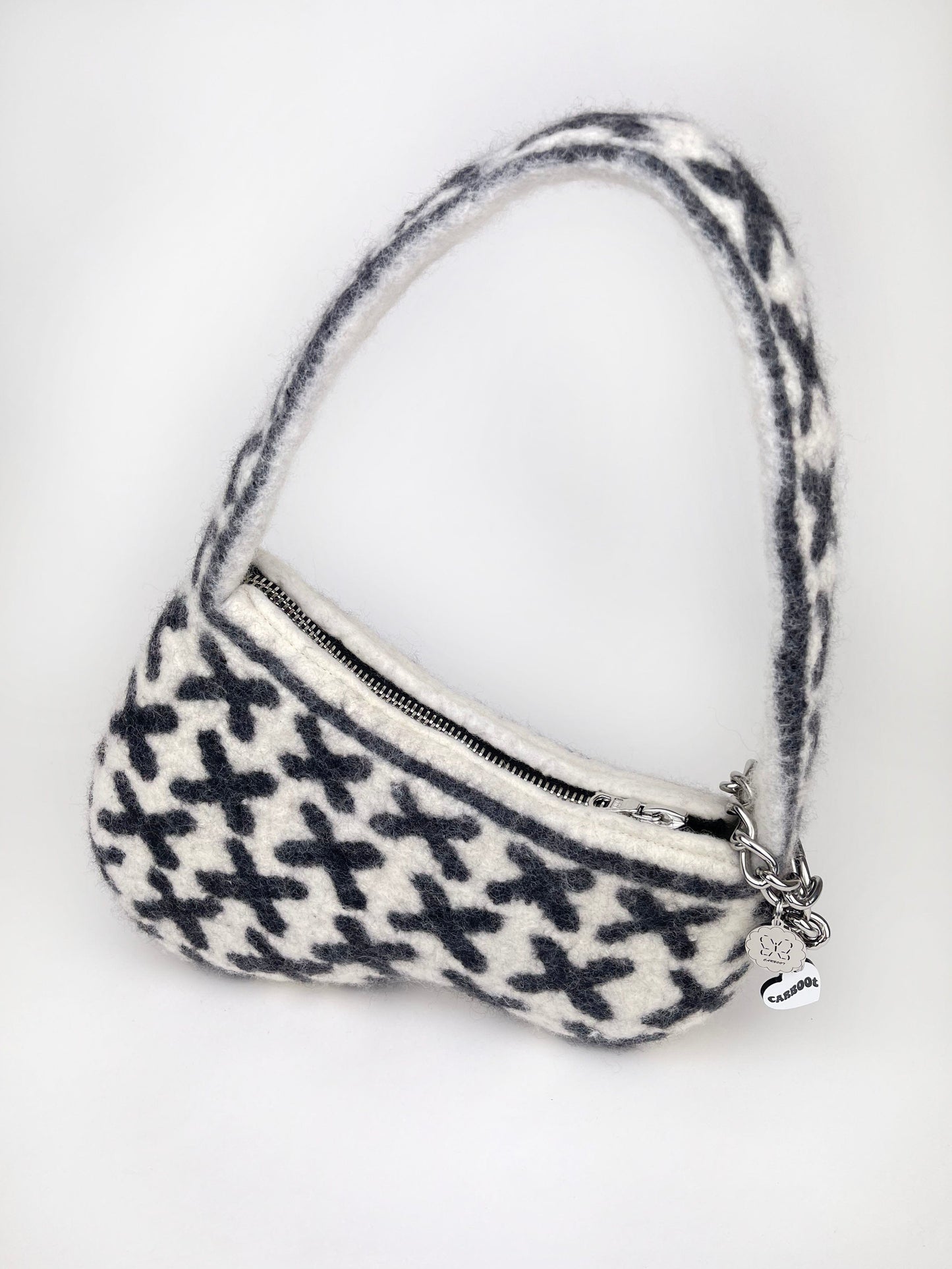 1 of 1 Asymmetric Kisses Bag - White / Blac-Carboot-APOC STORE