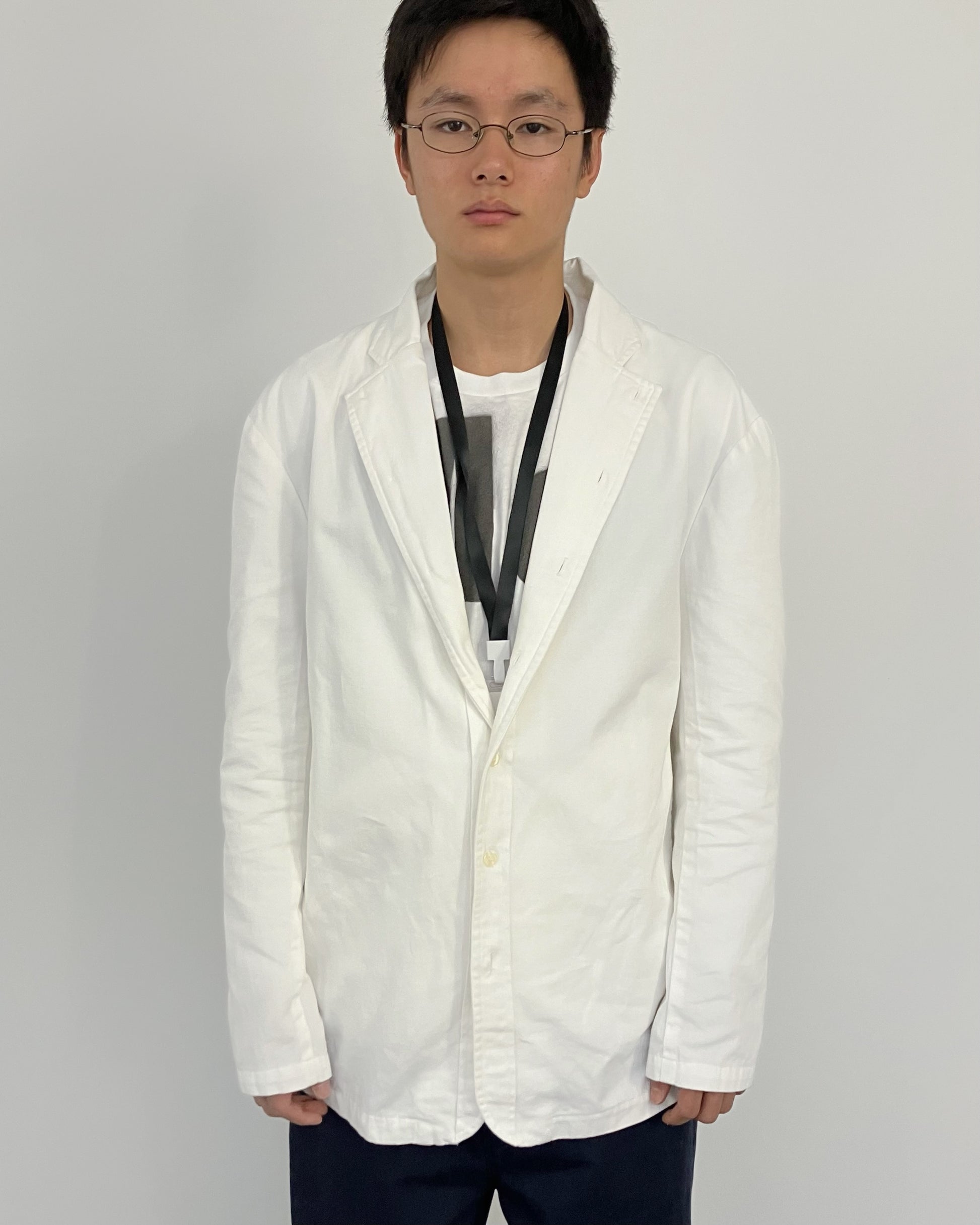 SHIRTS BLAZER WHITE-EGNARTS-APOC STORE