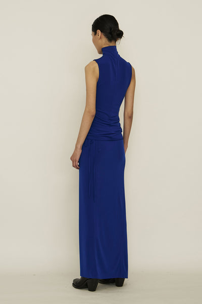 Blue One-Piece Wrap Skirt-arc us arkus-APOC STORE