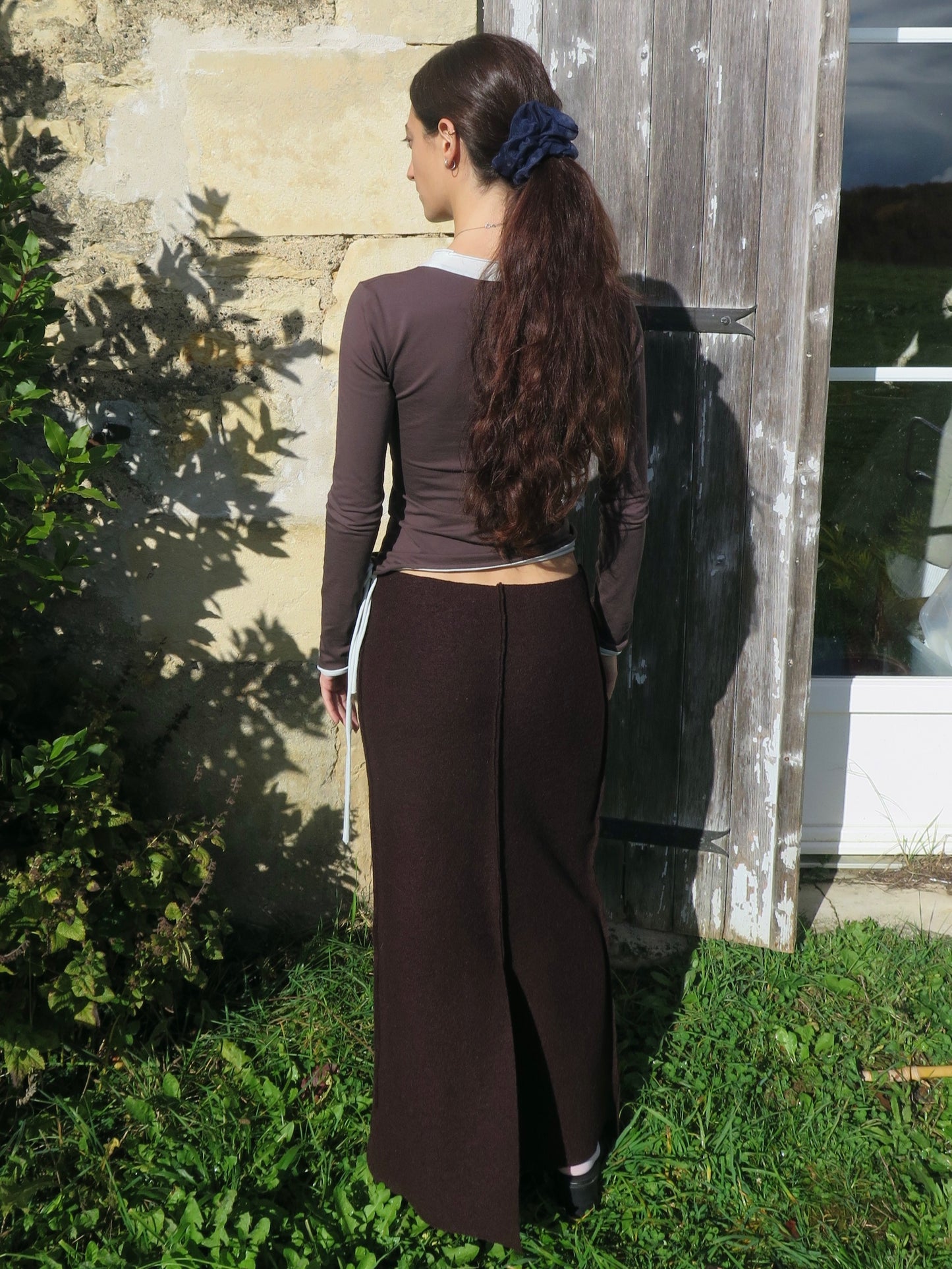 Kali skirt brown-ATH-APOC STORE