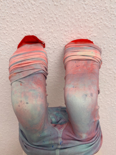 Pastel Border Pink tights-Stau Heidemarie-APOC STORE