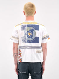 Pin-tuck Patchwork Shirts (White)-Jetpack Hom(m)e-APOC STORE