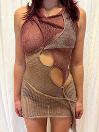 METALLIC MINI KNIT DRESS-Sania Parvez-APOC STORE