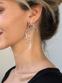 Organic Form Earrings Transparent-WHYNOEN-APOC STORE