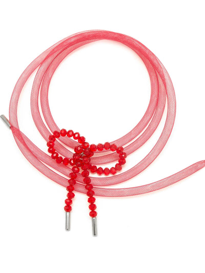 Lady Ribbon Choker - Red-1CONCEPT-APOC STORE