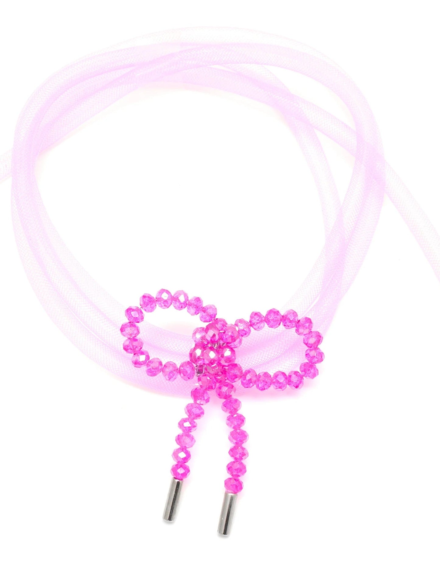 Lady Ribbon Choker - Pink-1CONCEPT-APOC STORE