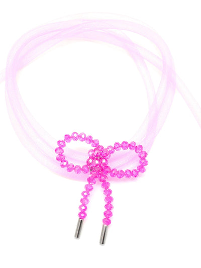 Lady Ribbon Choker - Pink-1CONCEPT-APOC STORE
