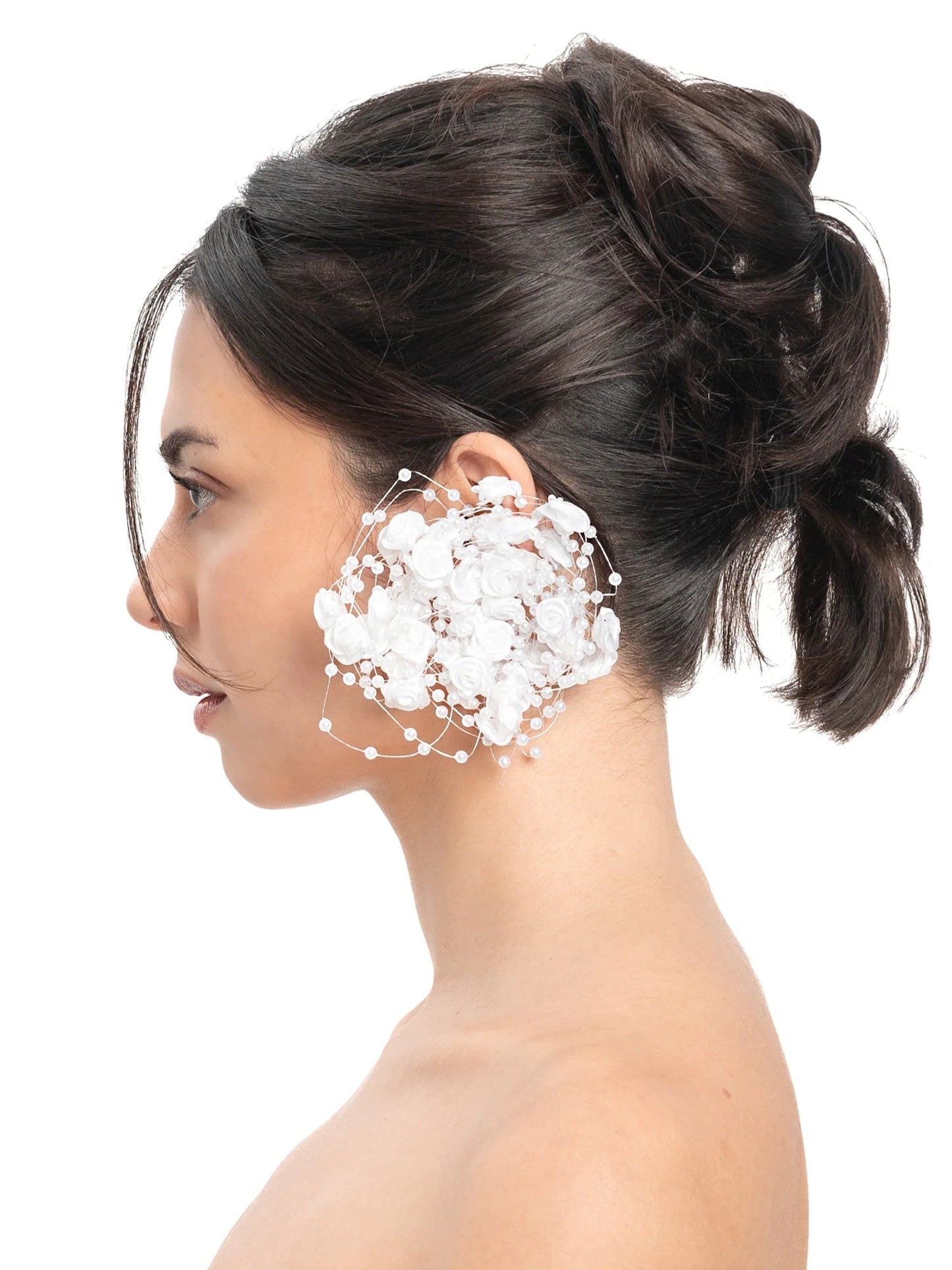 Bubble Garden Earrings - White-1CONCEPT-APOC STORE