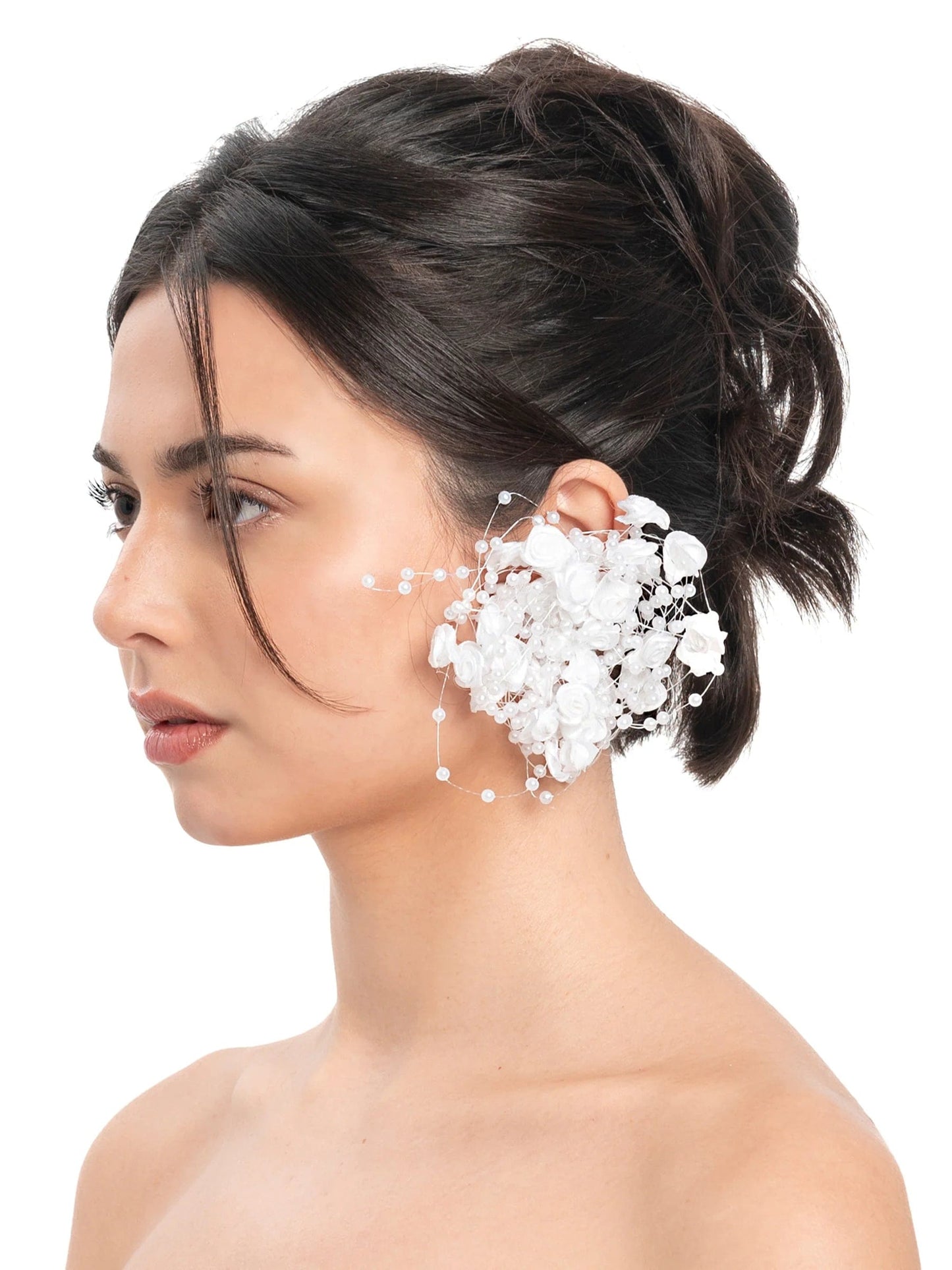 Bubble Garden Earrings - White-1CONCEPT-APOC STORE