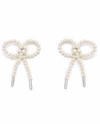 Lady Ribbon Earrings - Jade Off White-1CONCEPT-APOC STORE