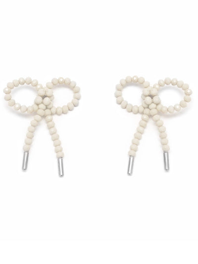 Lady Ribbon Earrings - Jade Off White-1CONCEPT-APOC STORE