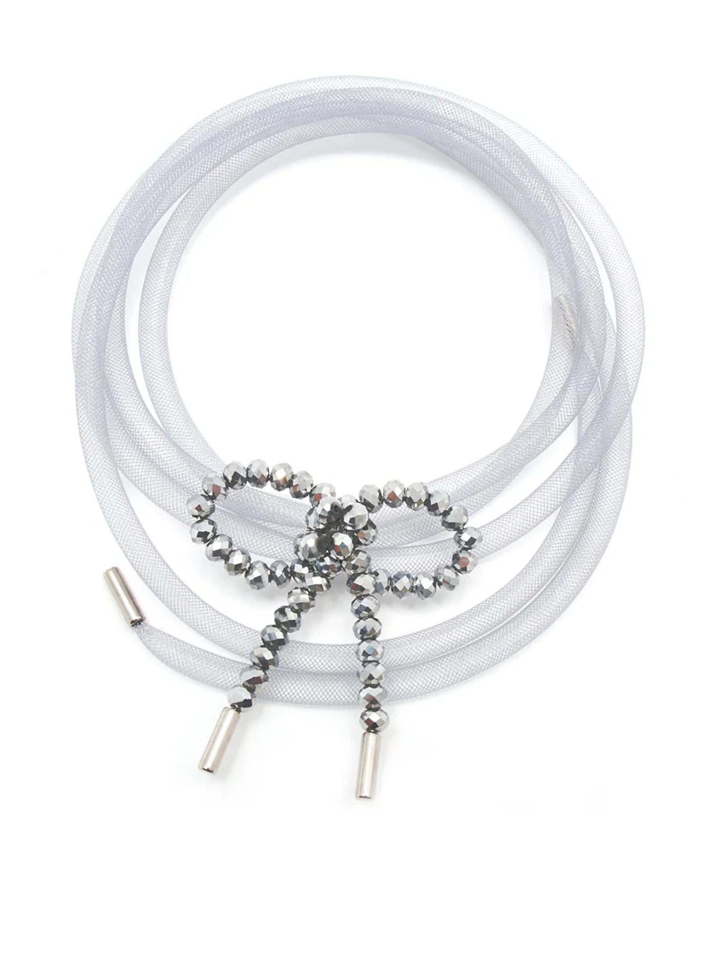 Lady Ribbon Choker - Mirrored-1CONCEPT-APOC STORE