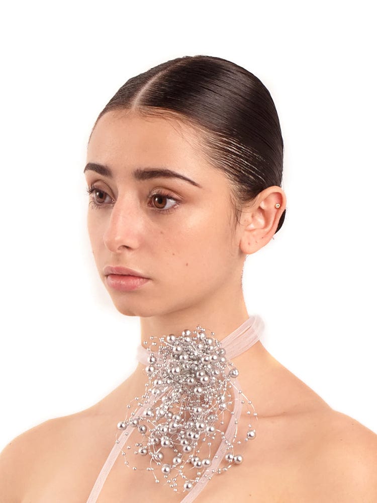 Bubble Bath Choker - Silver-1CONCEPT-APOC STORE