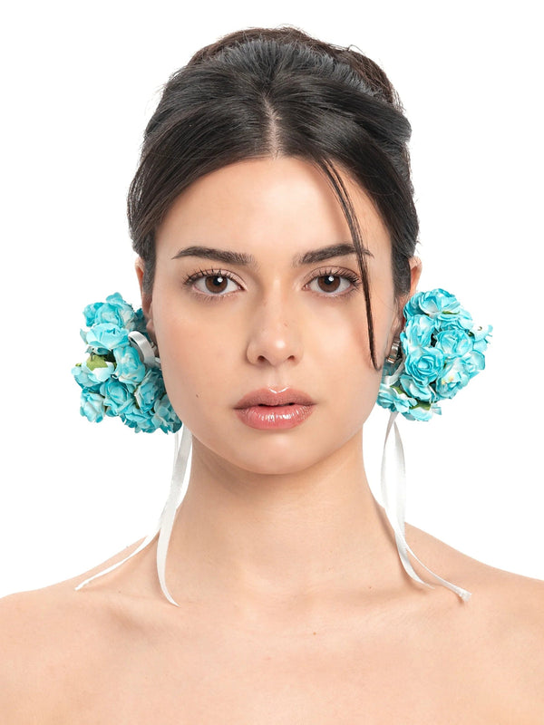 Wedding Bouquet Earrings - Blue-1CONCEPT-APOC STORE