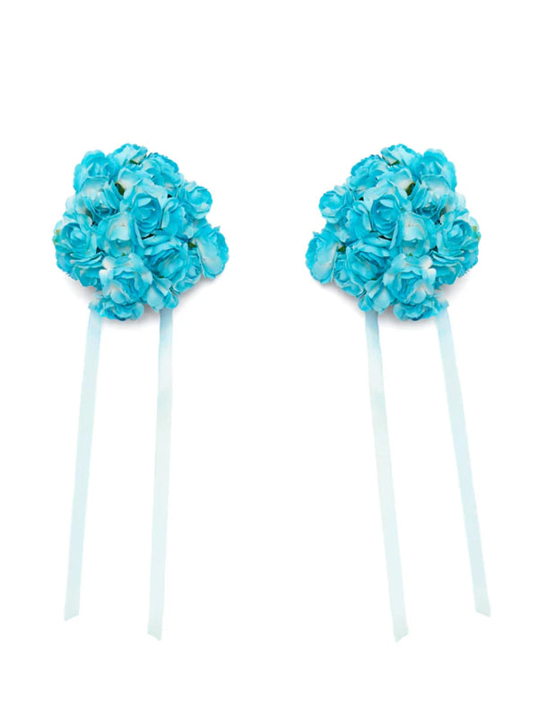 Wedding Bouquet Earrings - Blue-1CONCEPT-APOC STORE
