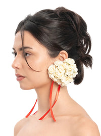 Wedding Bouquet Earrings - White-1CONCEPT-APOC STORE