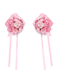 Wedding Bouquet Earrings - Pink-1CONCEPT-APOC STORE