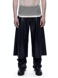 Latex Pleated Trousers-harri-APOC STORE