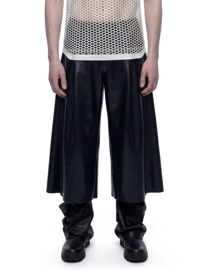 Latex Pleated Trousers-harri-APOC STORE
