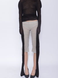 Tora Draped Long Sleeve Top: Black-BJERSBORN-APOC STORE