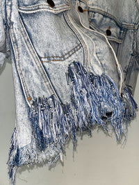 Beaded Jeans Jacket-Lou de Bètoly-APOC STORE