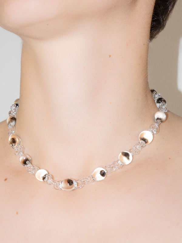Orb Mini Necklace Black Tint-Clara Schweers-APOC STORE