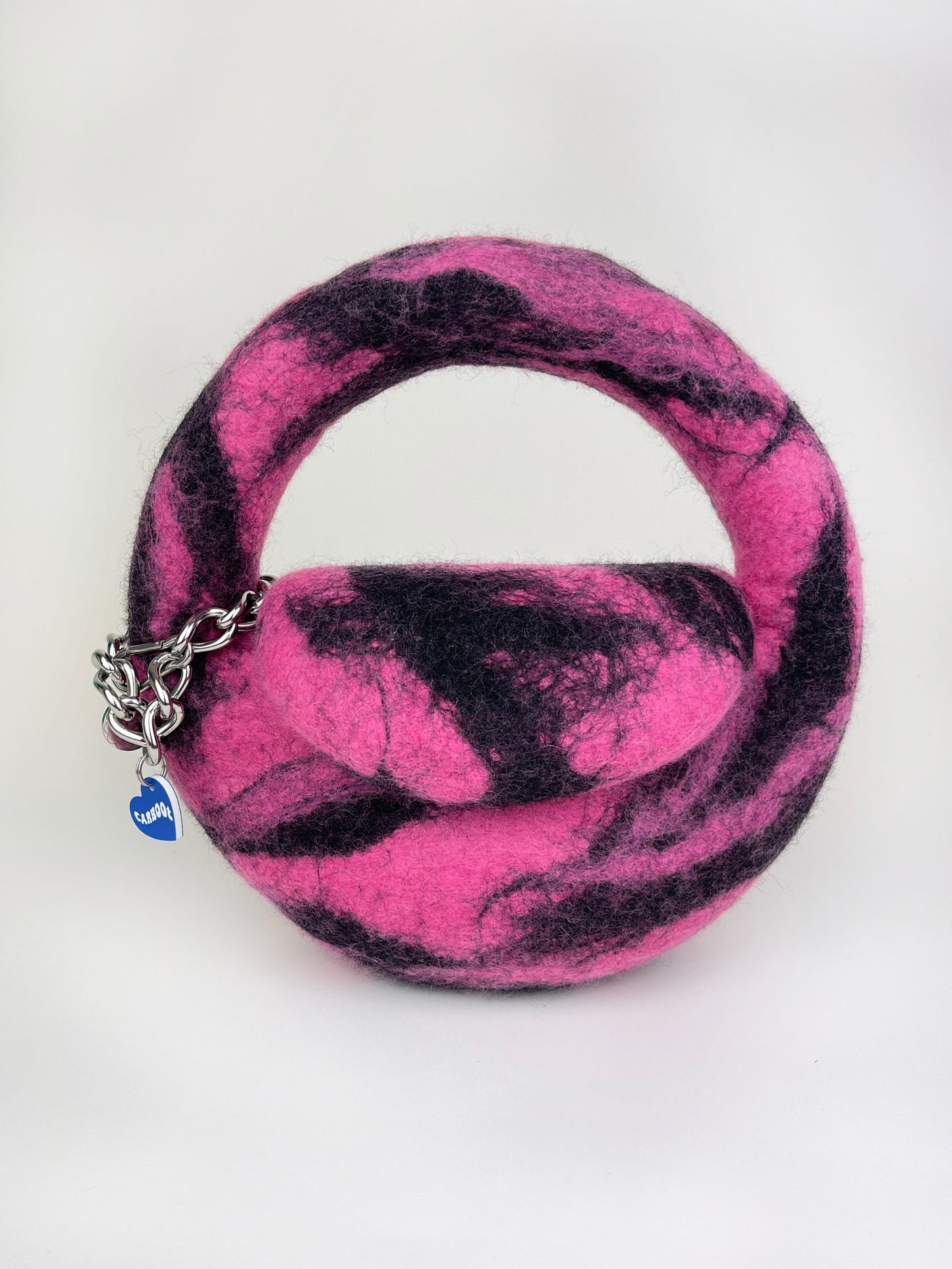 1 of 1 Mini Round Bag - Fuschia / Black-Carboot-APOC STORE