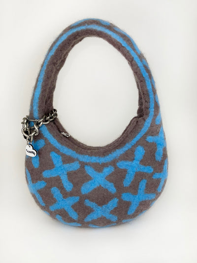 1 of 1 Saddle Bag - Mink / Blue-Carboot-APOC STORE
