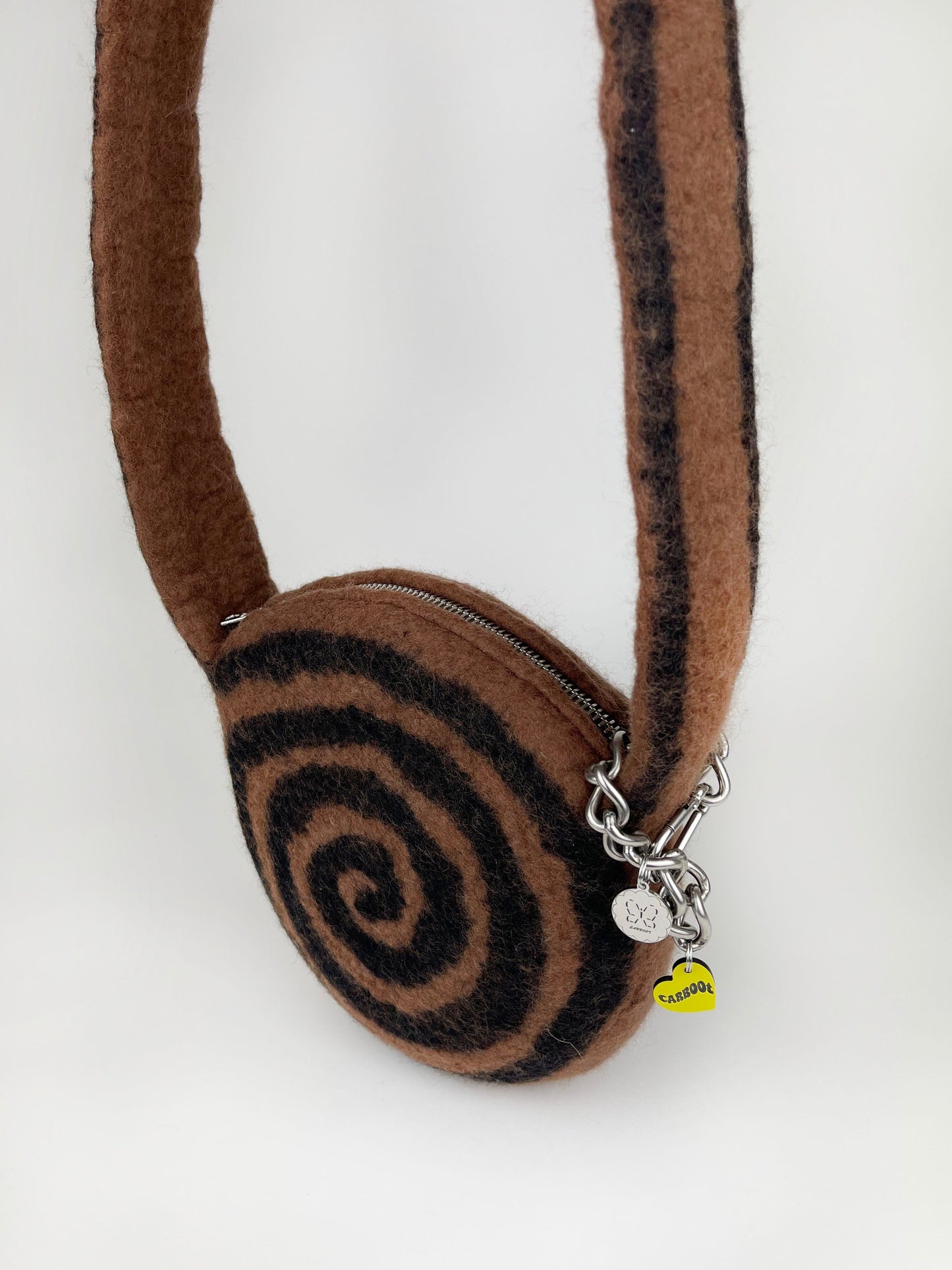 1 of 1 Crossbody Swirl Bag - Choc / Black-Carboot-APOC STORE