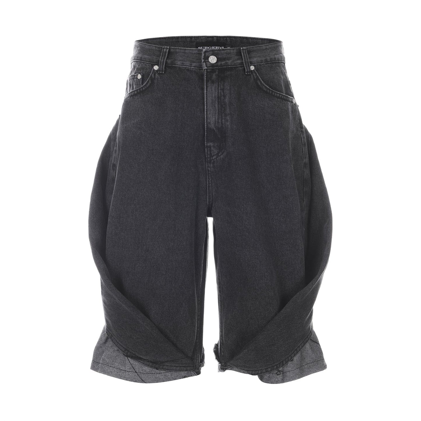 surgery bermuda folding pants 'black'-Surgery-APOC STORE