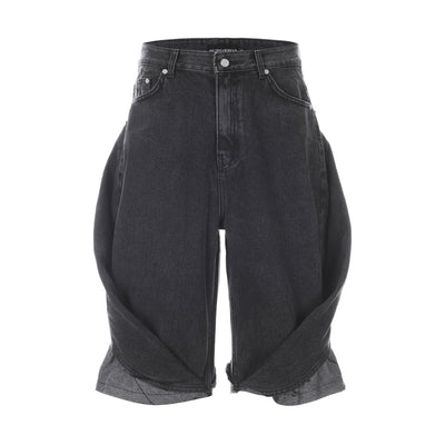 surgery bermuda folding pants 'black'-Surgery-APOC STORE