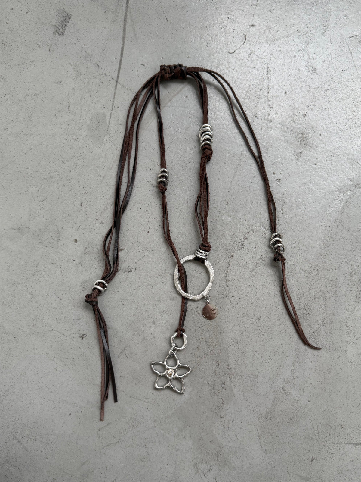 Iron Vine Necklace-Crystal-APOC STORE